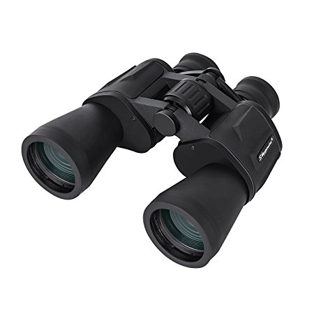 10 x 50 Binoculars for Bird Watching Sightseeing Climbing Traveling Sport, Powerful Binocular Portable and Waterproof,Fully Coated Lens,w/ Carrying Case Strap Clean Cloth Lens Caps