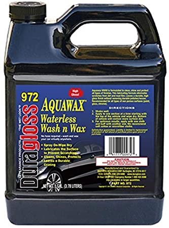 Duragloss 972 Aqua Wax Waterless Wash, 1 Gallon, 1 Pack