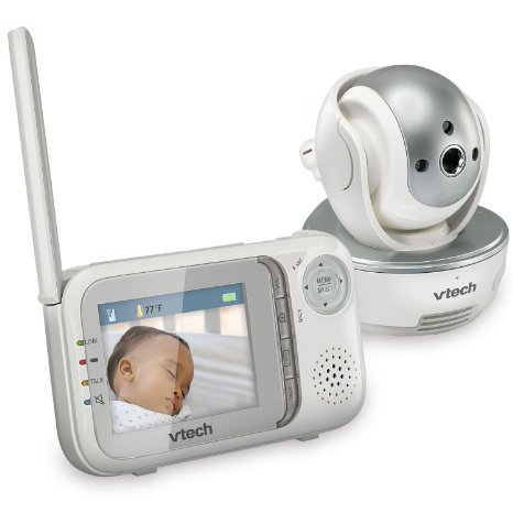 VTech VM333 Safe and Sound Video Baby Monitor with Night Vision PanTiltZoom and Two-Way Audio