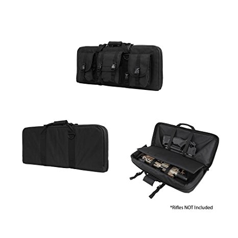 VISM by NcStar Deluxe AR & AK Pistol & Subgun Gun Case with 3 Accessory Pockets