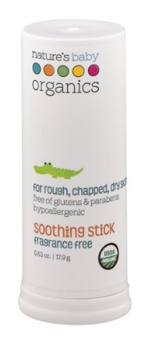 Nature's Baby Organics Organic Soothing Stick, Fragrance Free, 0.63-Ounce Stick