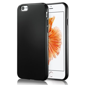 iPhone 6S Case, technext020 Apple Black iPhone 6S silicone Cover, Ultra Slim Gloss Gel Bumper iPhone 6 Case TPU bumper