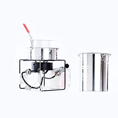 King Kooker 12RTFBF3A Outdoor Deep Frying & Boiling Package Silver Extra Large