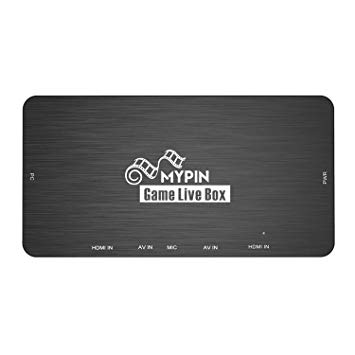 MYPIN Game Capture Card,USB3.0 Full HD Live Video Capture,Stream and Record in 1080p 60fps, for PlayStation 4, Xbox One & Xbox 360 with HDMI/AV/YPbPr (RGB) interface