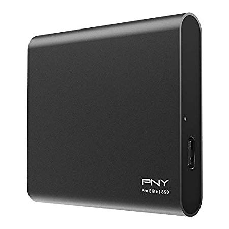 PNY Pro Elite 250GB USB 3.1 Gen 2 Type-C Portable Solid State Drive – (PSD0CS2060-250-RB)
