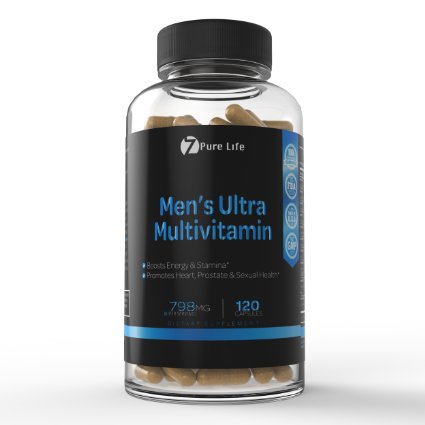 Men’s Ultra Multivitamin – Pure Natural Source of Vitamins and Minerals Including C, D, E, B12, etc. – Supplements for Men & Bodybuilding - Better than Chewable Gummy