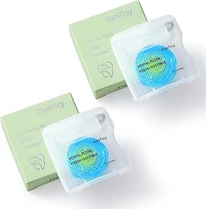 Coconut-Oil Infused Woven Dental Floss,Deep Clean Natural Vegetable Waxed Floss,Extra Wide Cleaning and Slides Smoothly & Easily,PFAS Free | Coconut Flavored(33 Yds x 2 Unit)