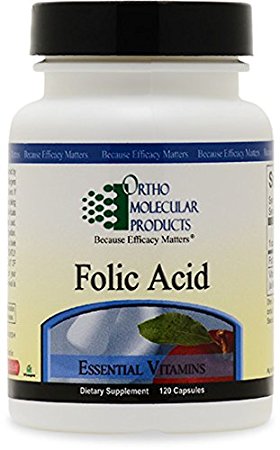 Ortho Molecular - Folic Acid - 120 Capsules