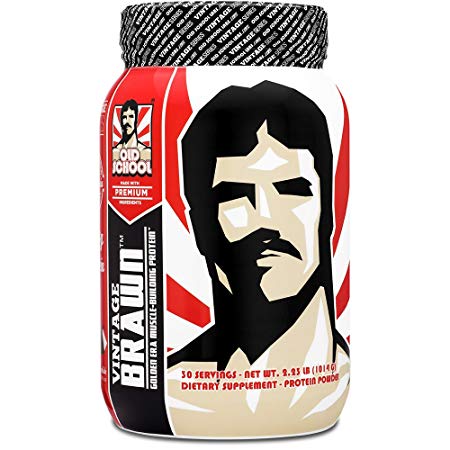VINTAGE BRAWN Protein - Muscle-Building Protein Powder - The First Triple Isolate of Premium Egg, Milk (Whey and Casein), and Beef Protein - Vanilla Caramel with Zero Sugars and No Artificials