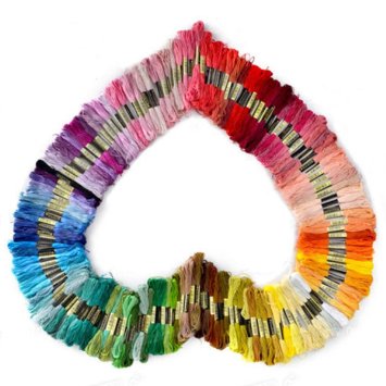 Soledi Cross Stitch Floss 100 Skeins Premium Rainbow Color Embroidery Floss Sewing Threads