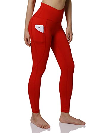 ODODOS Out Pocket High Waist Yoga Pants,Tummy Control,Pocket Workout Yoga Pant