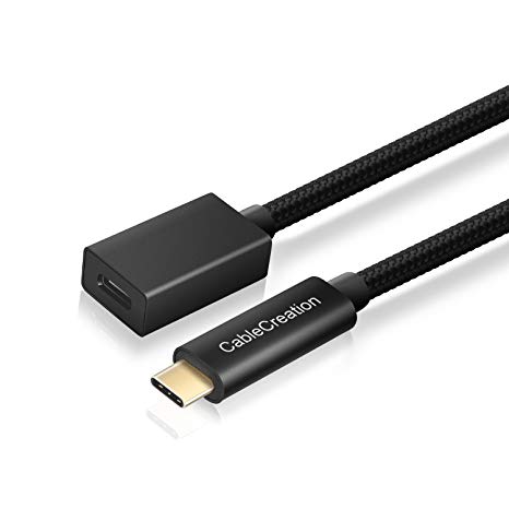 USB C Extension Cable, CableCreation 3.3ft Type C Extender Cord Male to Female 10Gbps, Compatible MacBook Pro, Google Pixel 2 XLetc.1M/Black