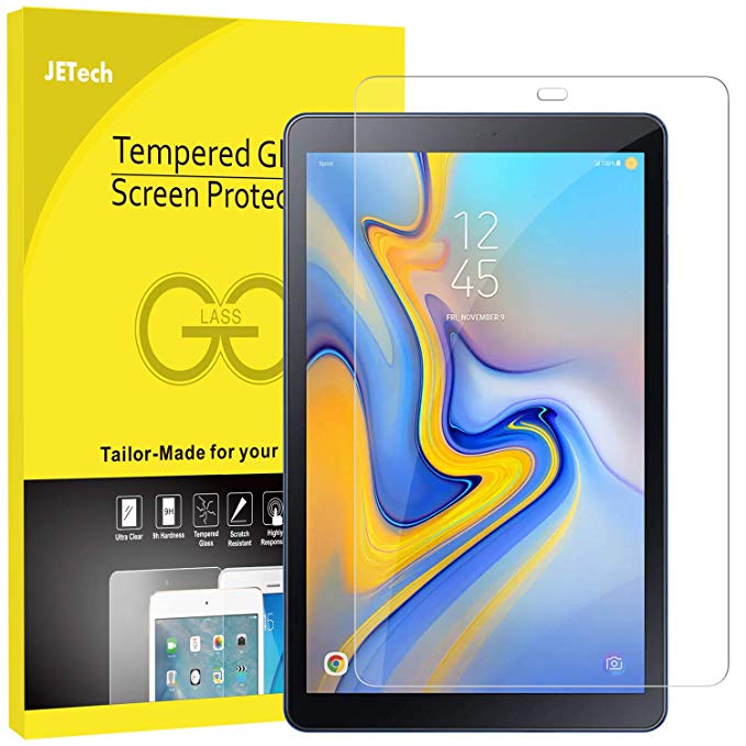 JETech Screen Protector for Galaxy Tab A 10.5-Inch 2018 (SM-T590/T595/T597), Tempered Glass Film