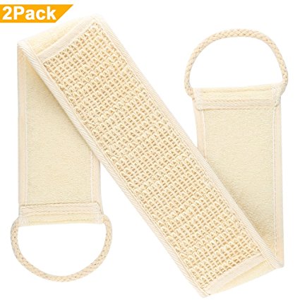 Exfoliating Loofah Back Scrubber,Bathing Sponge and Body Cleaner for Men,Women and Kids
