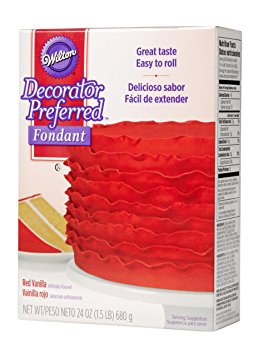 Wilton Decorator Preferred Red Fondant, 24 oz. Fondant Icing