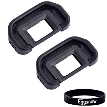 Eggsnow (2-Pack) Canon EB Replacement Eyepiece Eyecup for CANON EOS 5D Mark II 5D 6D 70D 60D 60Da 50D 40D