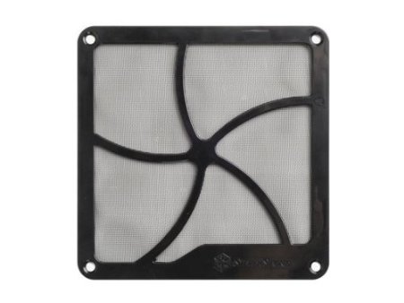 SilverStone 140mm Fan Filter with Magnet for Case Fan/Power Supply Fan and Panel Air Vent FF141B (Black)