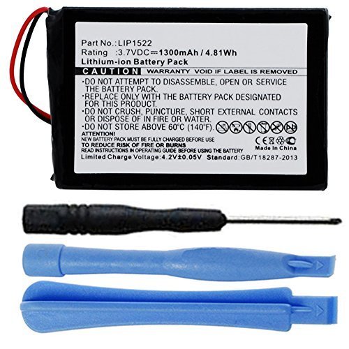 Replacement 1300mAh LIP1522 Battery Pack for Sony Playstation 4 PS4 Dualshock 4 Wireless Controller CUH-ZCT1E, CUH-ZCT1U with Installation Tools
