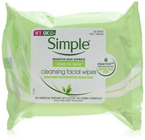 Simple Facial Cleansing Wipes - Pack of 6