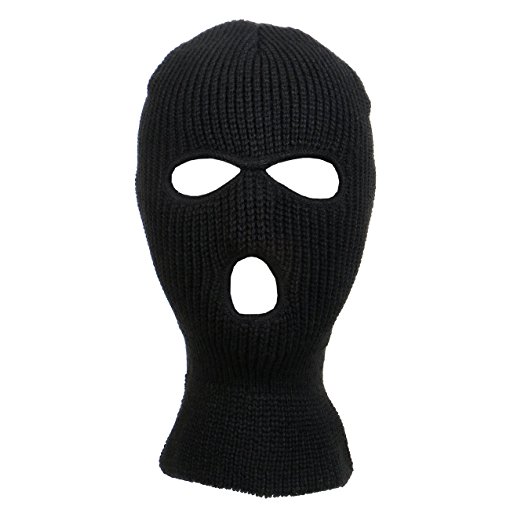Knitted 3-Hole Full Face Cover Ski Mask
