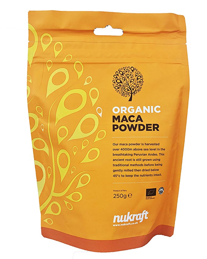 Organic Maca Root Powder by Nukraft: 250g (also available in 500g and 1kg)