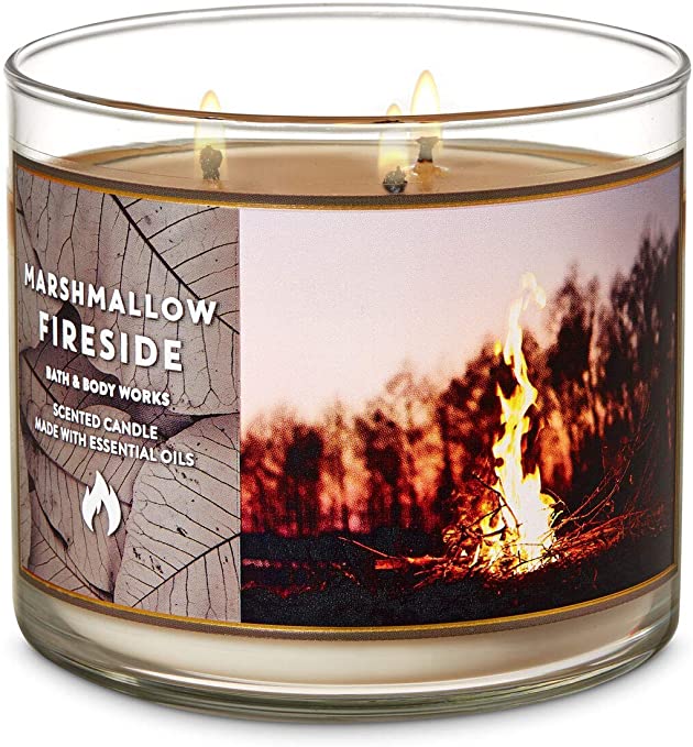 Bath & Body Works 3 Wick Marshmallow Fireside