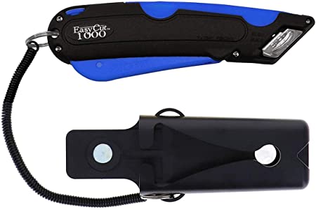 COSCO 091524 Box Cutter Knife w/Shielded Blade, Black/Blue