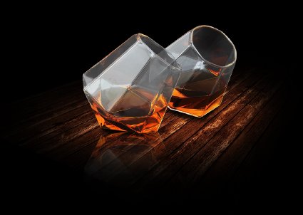 Thumbs Up Diamond Glass, Clear, Set of 2