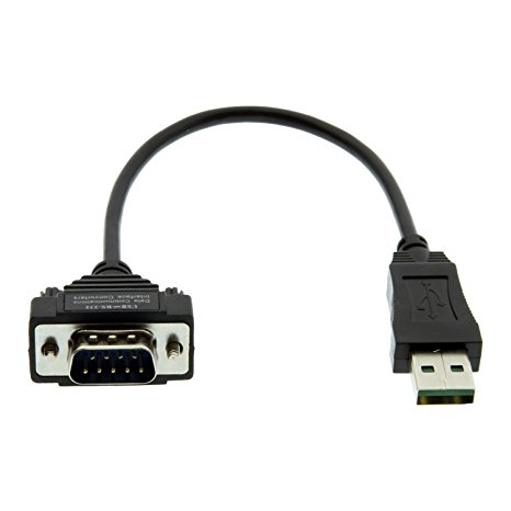 Gearmo GearMoÂ Windows 7 64-bit Compatible USB to Serial Adapter RS232 DB9 Short 8 Inch Cable