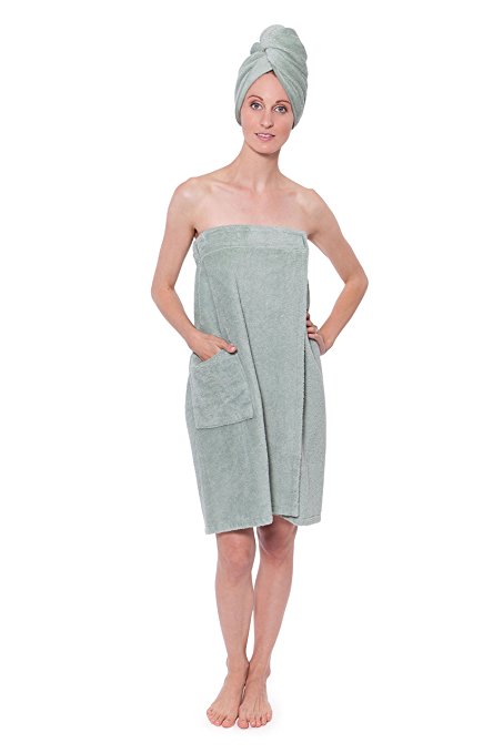 TexereSilk Texere Women's Bamboo Viscose Spa Wrap Set - Luxury Gift For Her WB9903