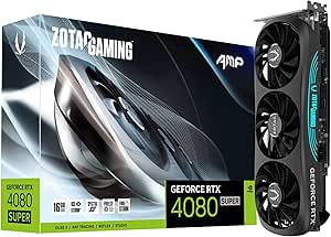 ZOTAC GAMING GeForce RTX 4080 SUPER AMP DLSS 3 16GB GDDR6X 256-bit 23 Gbps PCIE 4.0 Gaming Graphics Card, IceStorm 2.0 Advanced Cooling, SPECTRA RGB Lighting, ZT-D40820F-10P