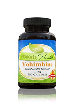 Yohimbine | Sexual Health Support | 100 Capsules | 500mg Per Capsule | Standardized 2.7mg