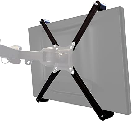 Non-Vesa Monitor Adapter Mount Kit | Mounting PC Monitors & Screens 20-27” | LED, LCD Computer Screen Bracket Adapter Kit | Supports 10KG | Pukkr