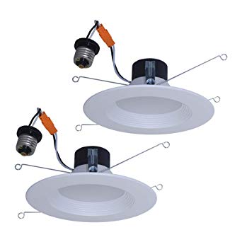 Utilitech 2-Pack 65-Watt Equivalent White Dimmable LED Recessed Retrofit Downlights (Fits Housing Diameter: 5-in or 6-in)