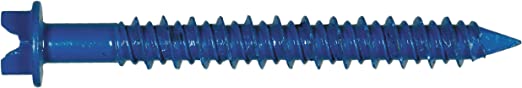 The Hillman Group 375289 Hex Washer, Head Slotted Tapper Concrete Screw Anchor, 3/16 x 2-3/4-Inch, 100-Pack