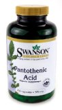 Pantothenic Acid Vitamin B-5 500 mg 250 Caps
