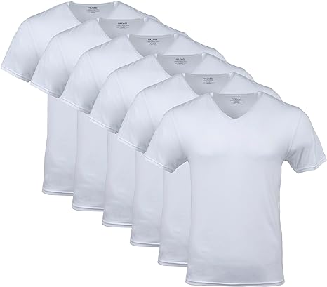 Gildan mens Assorted standard V-neck T-shirts