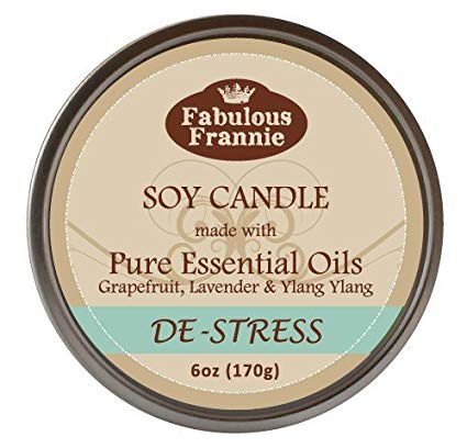 Fabulous Frannie De-Stress 100% Pure & Natural Soy Candle 6 oz