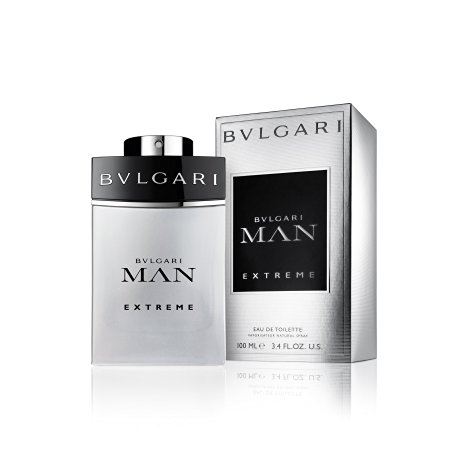 Bvlgari Man Extreme Eau De Toilette Spray for Men, 3.4 Ounce