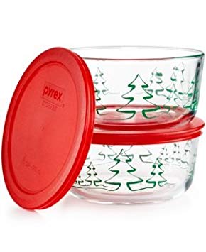 Pyrex storage sets - assorted (4 Cup, 4 Piece Christmas gift set)