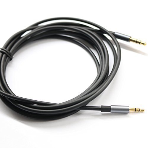 Black 9ft Gold Plated Design 3.5mm Male to 2.5mm Male Car Auxiliary Audio cable Cord headphone connect cable for Apple, Android Smartphone, Tablet and MP3 Player