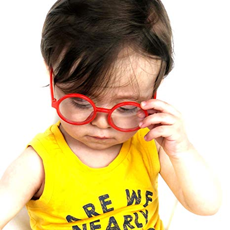 KD01 Baby Infants Toddlers (0~24 months old) Round Clear lens Glasses sunglasses