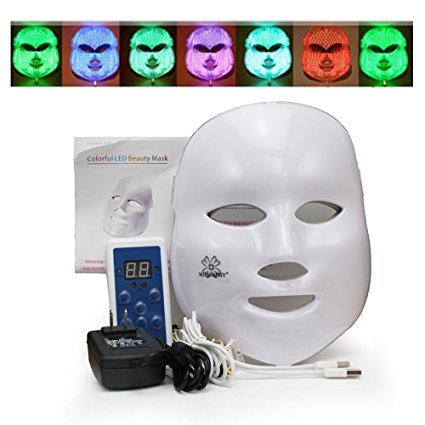 7 Colors Anti Aging Led Therapy Stimulating Rejuvenation Facial Skincare LED Mask (7 Colors)