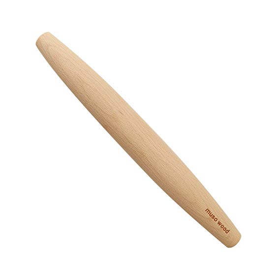 Muso Wood Wooden Rolling Pin for Children (French 11-4/5 Inch)