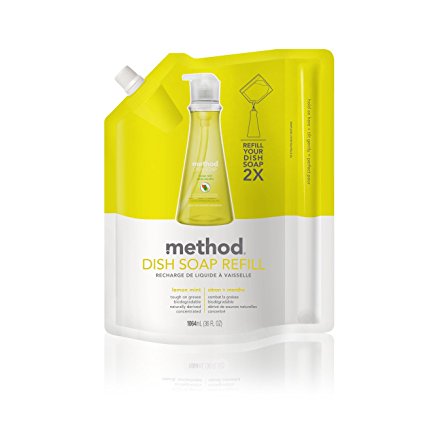 Method Dish Soap Refill, Lemon Mint, 36 Ounce (6 Count)