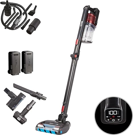 Shark IZ300UKTSB, Cordless Stick Cleaner, Anti Hair Wrap,Flexible DuoClean Vacuum with Car Kit, Pet, Multi-Surface & Crevice Tools, Black & Red, 60 Min Run Time, 309 W, 1 Liter