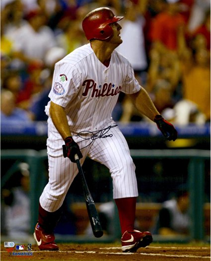 Jim Thome Philadelphia Phillies Autographed 16'' x 20'' 400th Home Run Photograph - Autographed MLB Photos