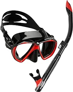 Adult Snorkeling Kit: Mask   Snorkel, Dual Lens Mask Made of Soft Silicone: Perfect Seal & Perfect Fit - Ranger & Tao: designed in Italy