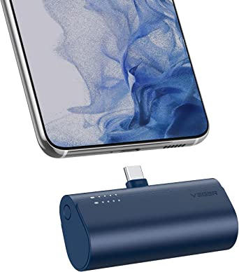 VEGER 5000mAh Mini Power Bank,20W Fast Charging Portable Charger USB C Battery Pack Compatible with USB C Phones Samsung Huawei Pixel and More