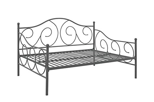 DHP Victoria Full Size Metal Daybed, Pewter